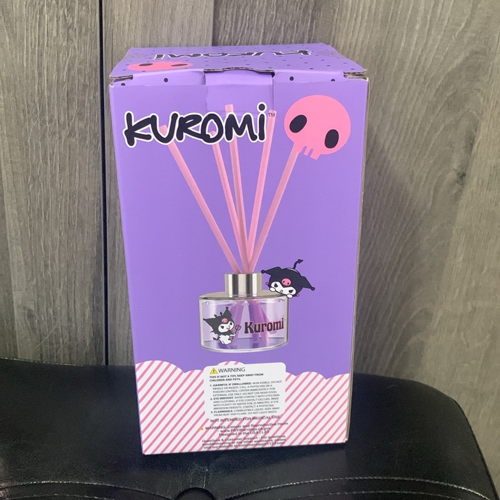 Hello Kitty's Friend Kuromi Reed Glass Vanilla Diffuser In Box By Sanrio - Picture 6 of 9